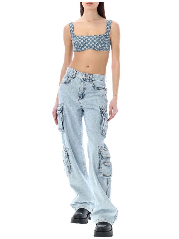 Misbehave Jacquard Canvas Monogram Bra 