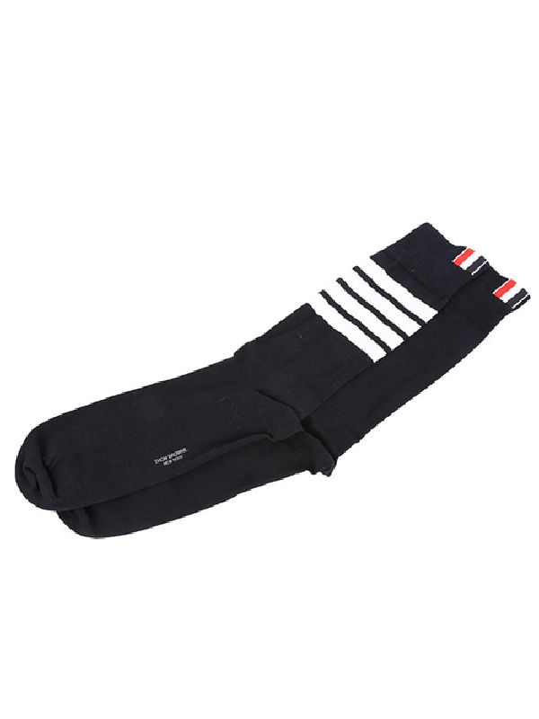 4 Bar Stripe Lightweight Mid Calf Socks 