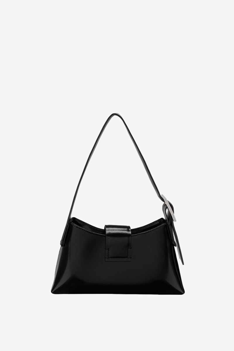 Leather Shoulder Bag Mini Black