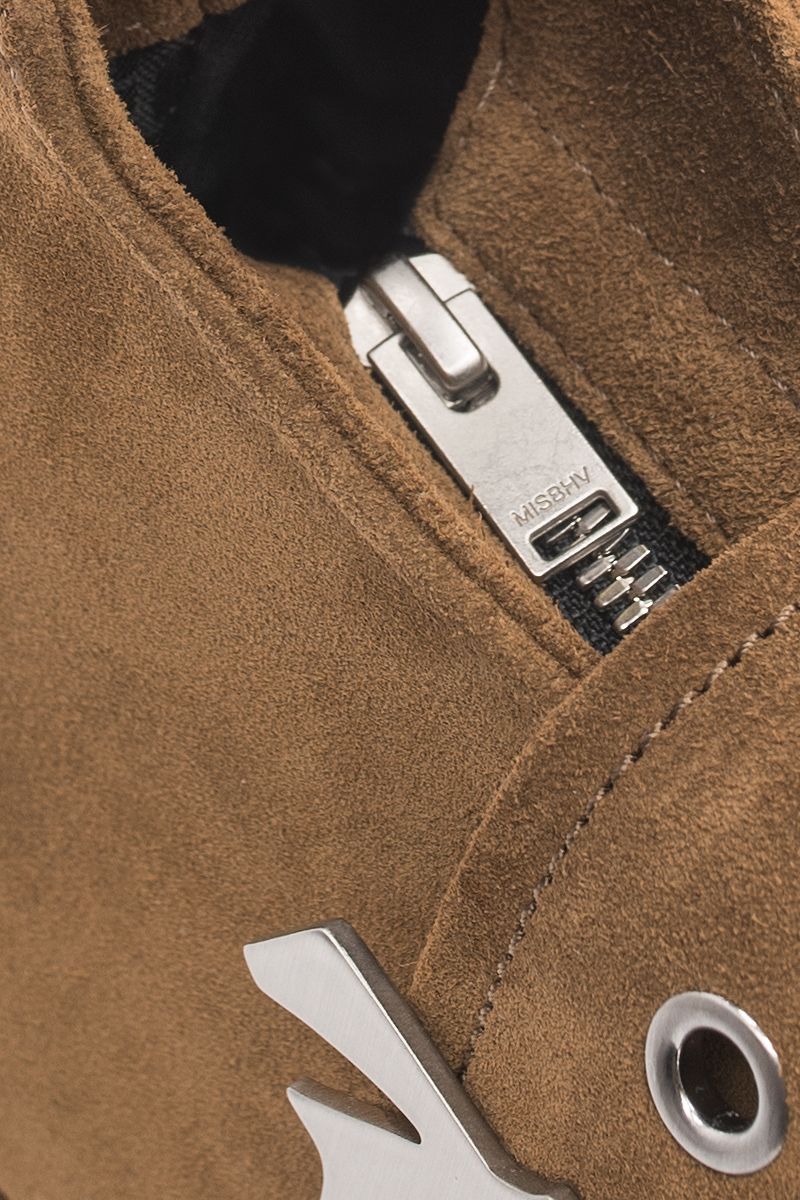 Suede Shoulder Bag Small Tabacco