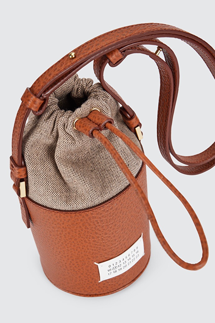 Maison Margiela 5AC Mini Bucket Bag Brown