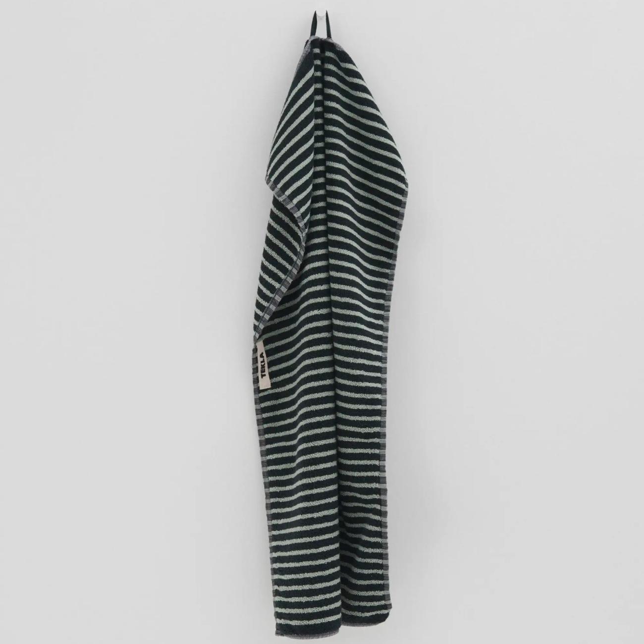 Black and Mint washcloth towels