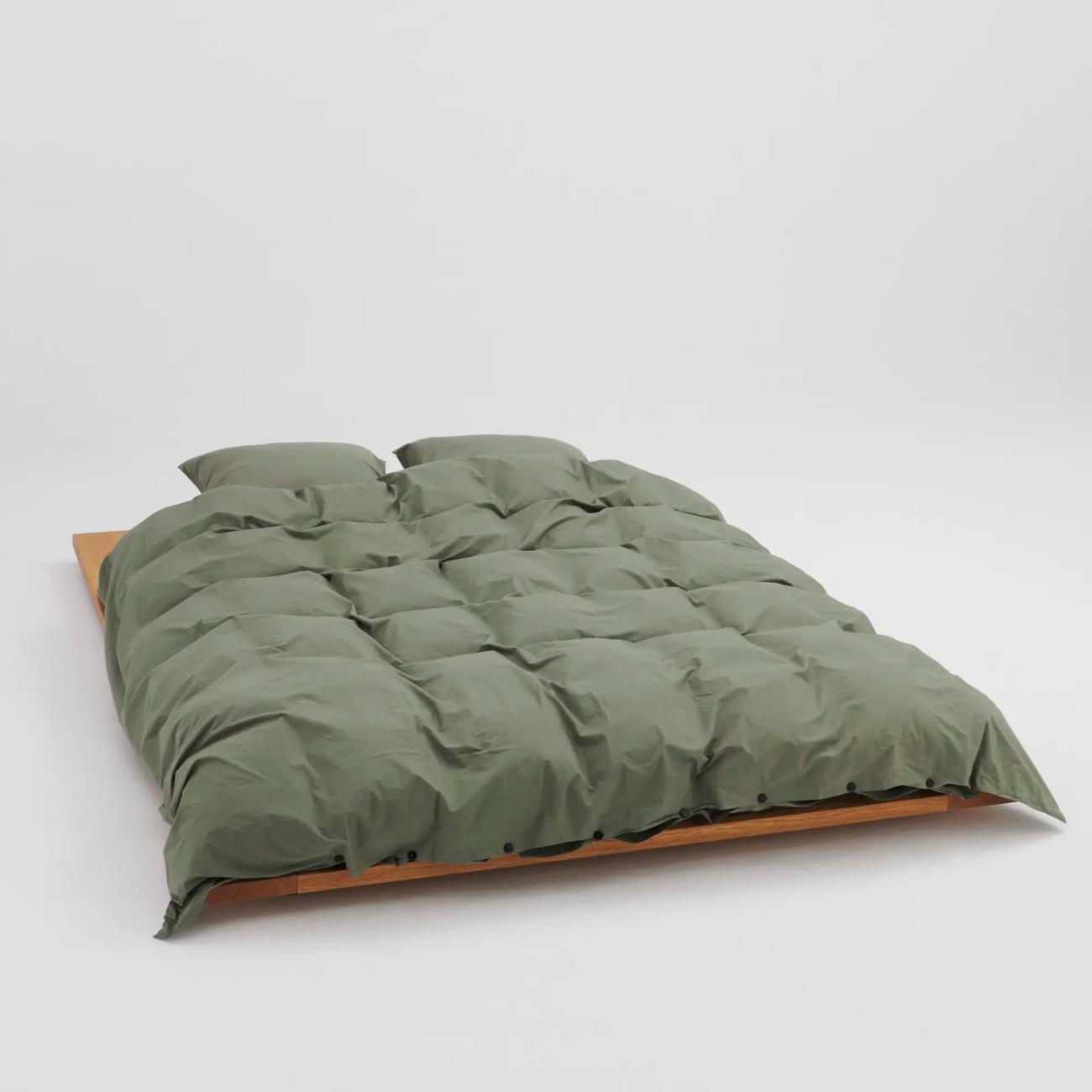 Olive Green Double Duvet Cover