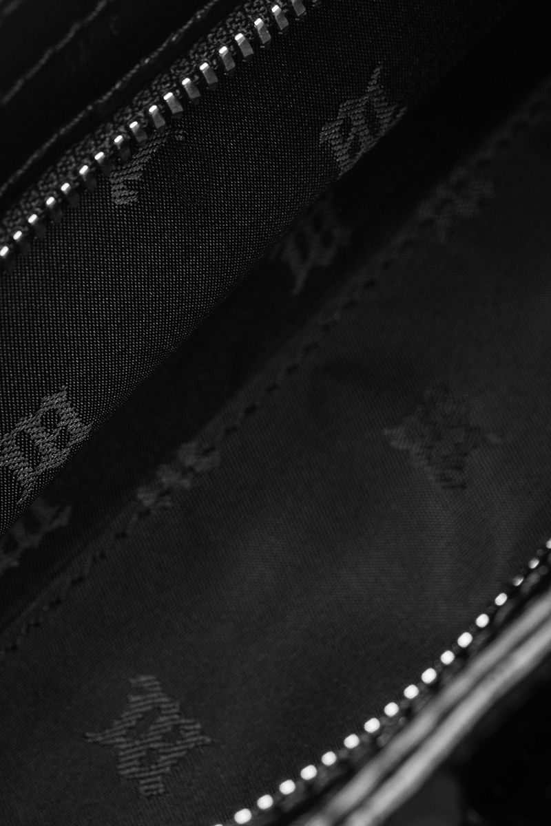 Leather Shoulder Bag Small Black