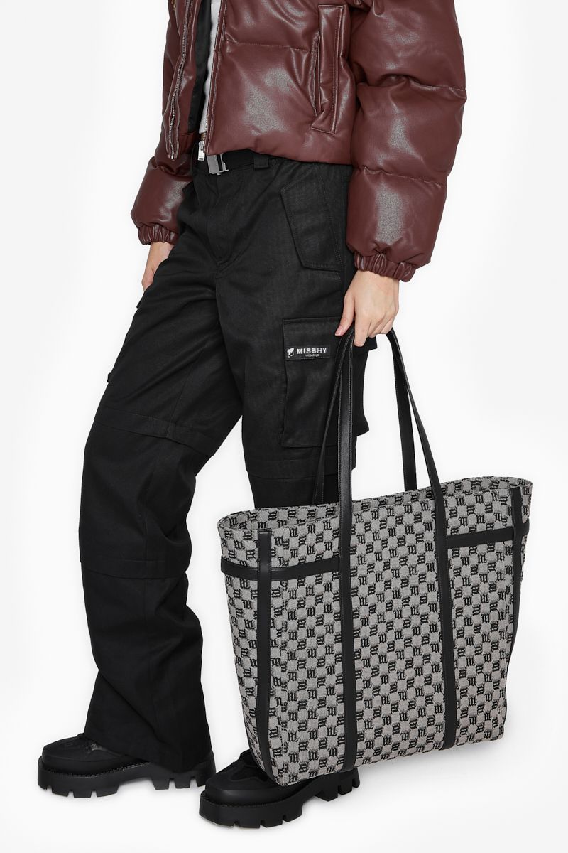 Jacquard Monogram Shopper