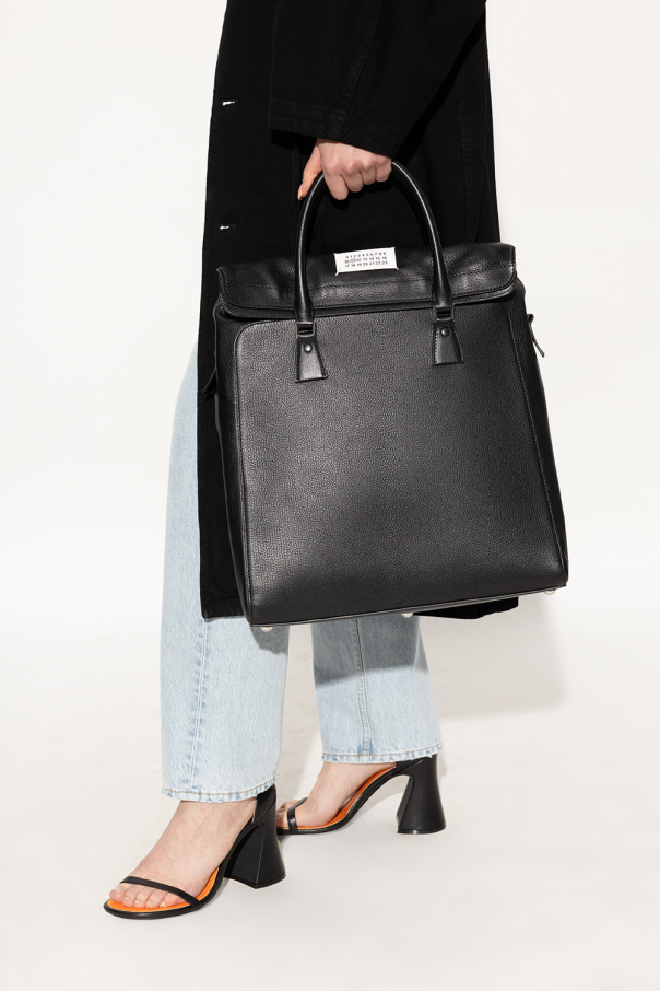 MAISON MARGIELA BLACK '5AC' SHOULDER BAG