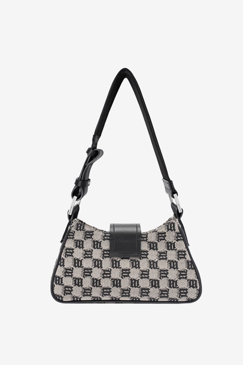 Jacquard Monogram Shoulder Bag Small