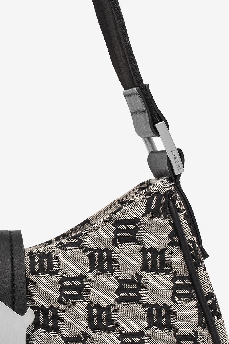 Jacquard Monogram Shoulder Bag Small