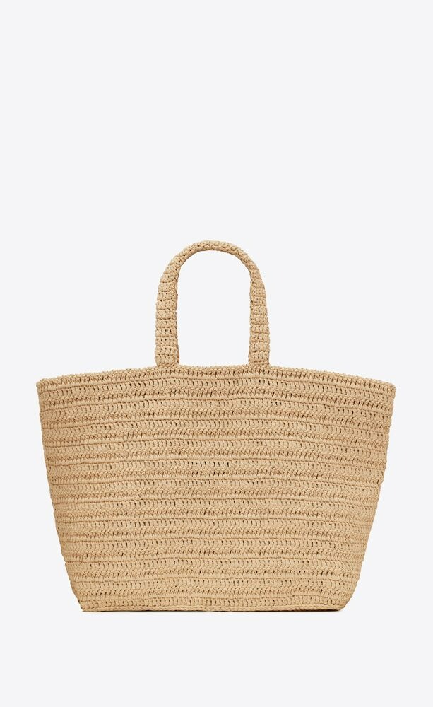 RIVE GAUCHE SUPPLE TOTE BAG IN RAFFIA CROCHET