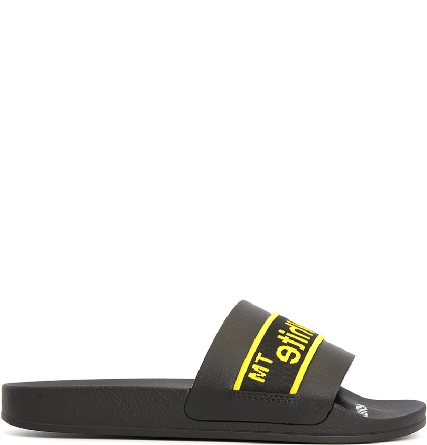  Off-White Industrial Belt Slider Slippers 'Black'