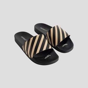 Off-White Diag-stripe print slides