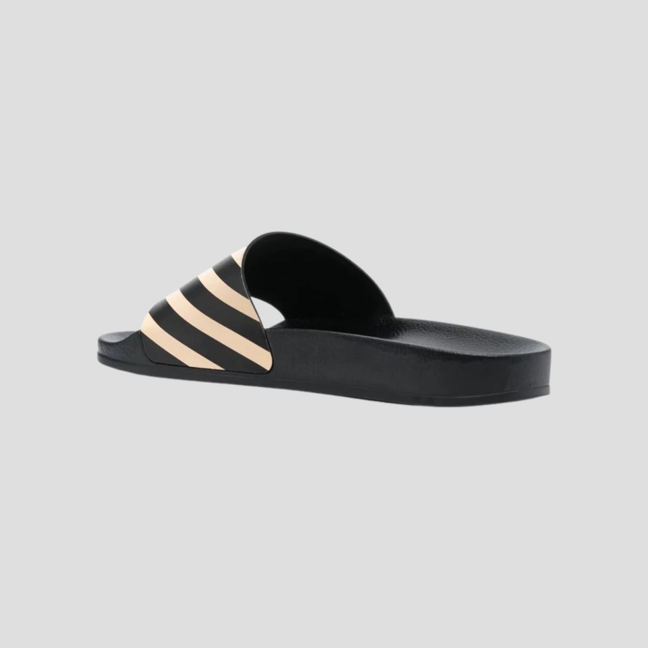 Off-White Diag-stripe print slides