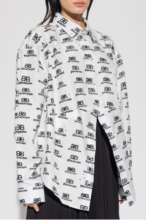 BALENCIAGA WHITE OVERSIZE SHIRT