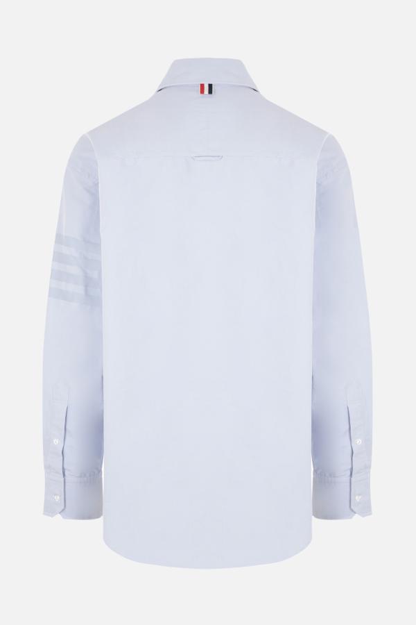 THOM BROWNE 4BAR POPLIN OVERSIZED SHIRT