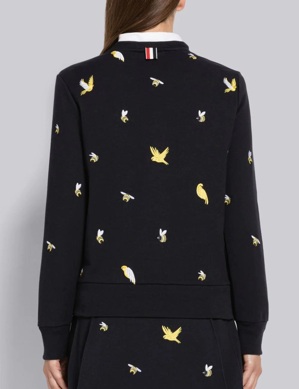 LOOPBACK BIRDS AND BEES SWEATSHIRT