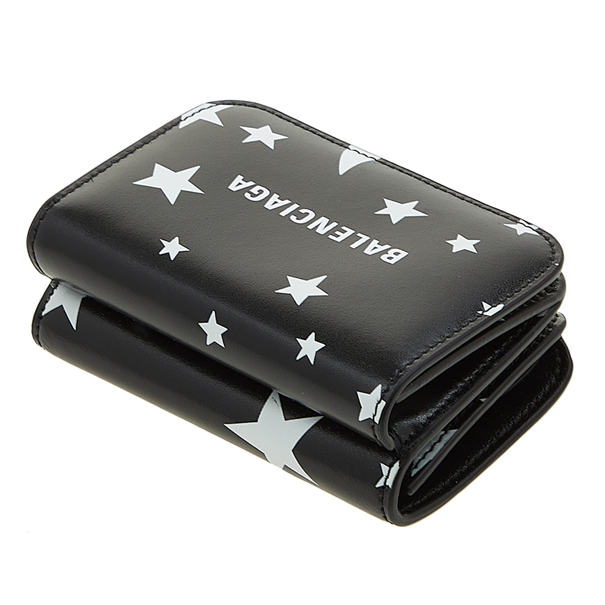 Balenciaga Logo Wallet In Black