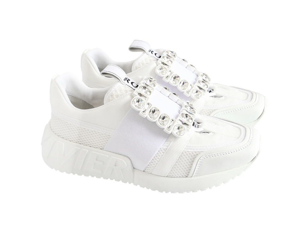 Jewel buckle sneaker