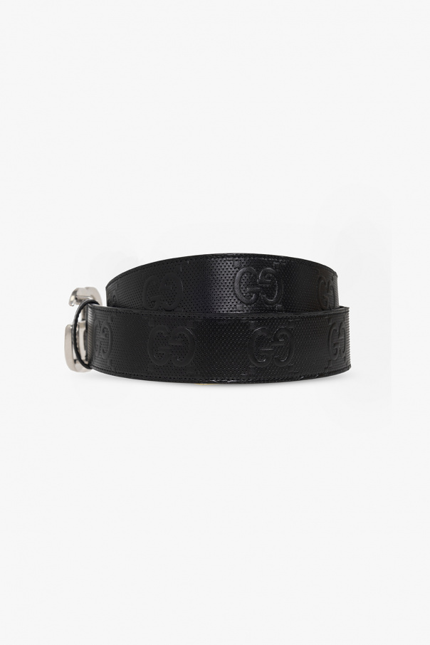 GG Marmont embossed leather belt