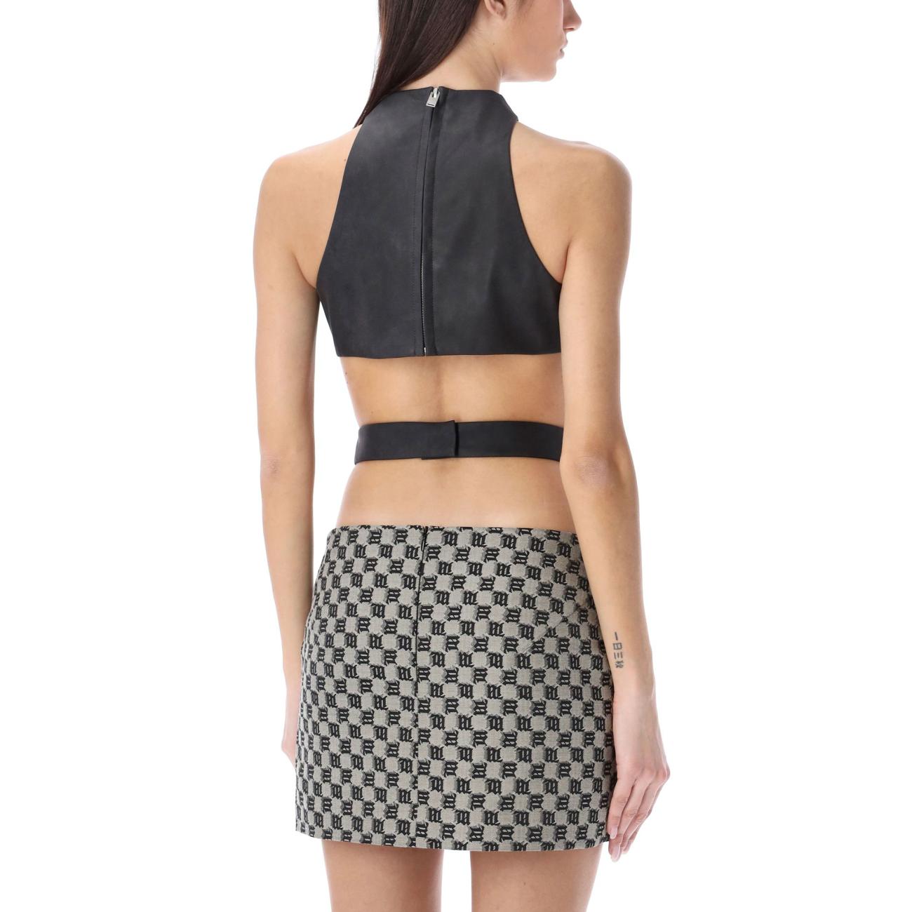 Ruched halter top