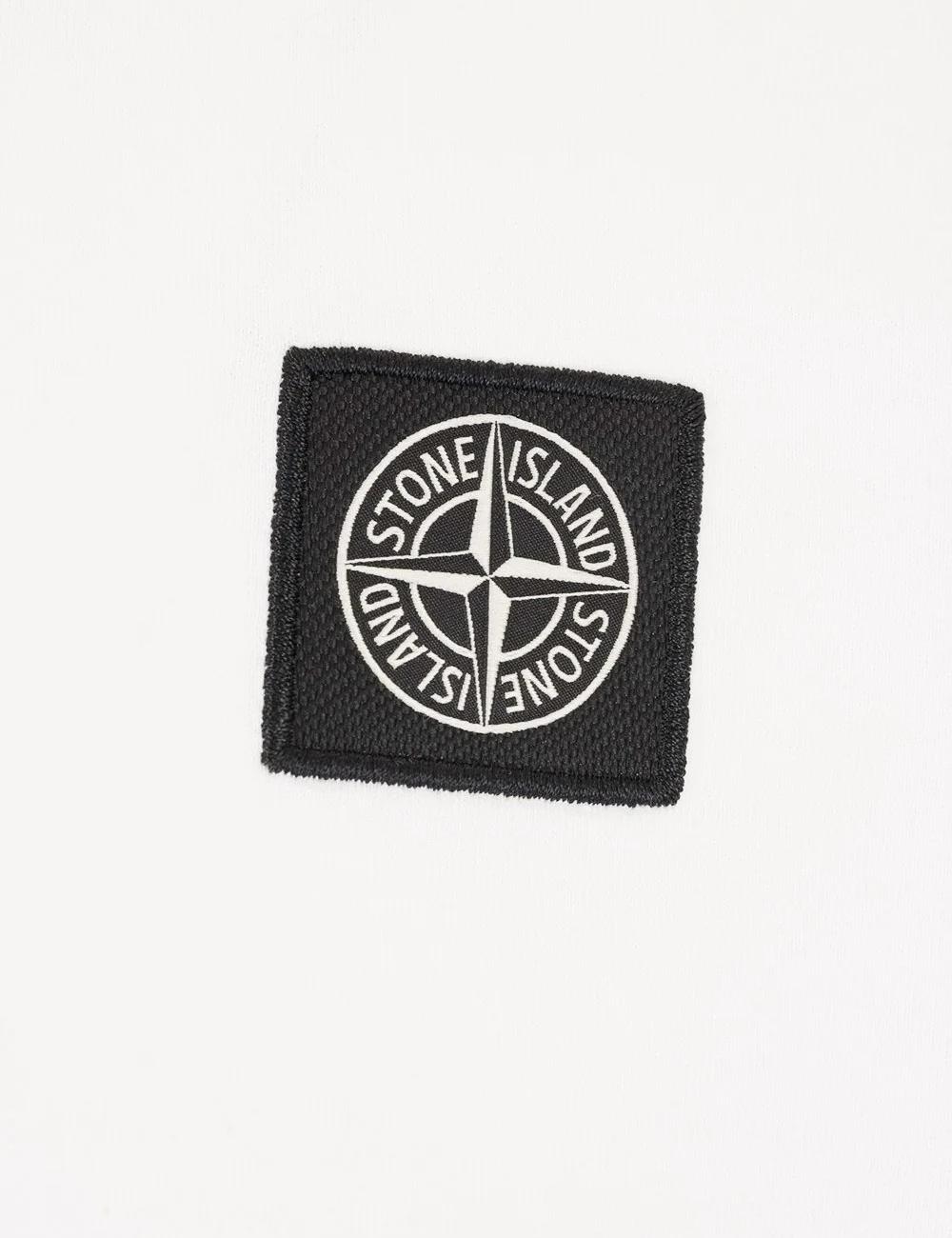 Stone Island Logo Patch Crewneck T-Shirt In White