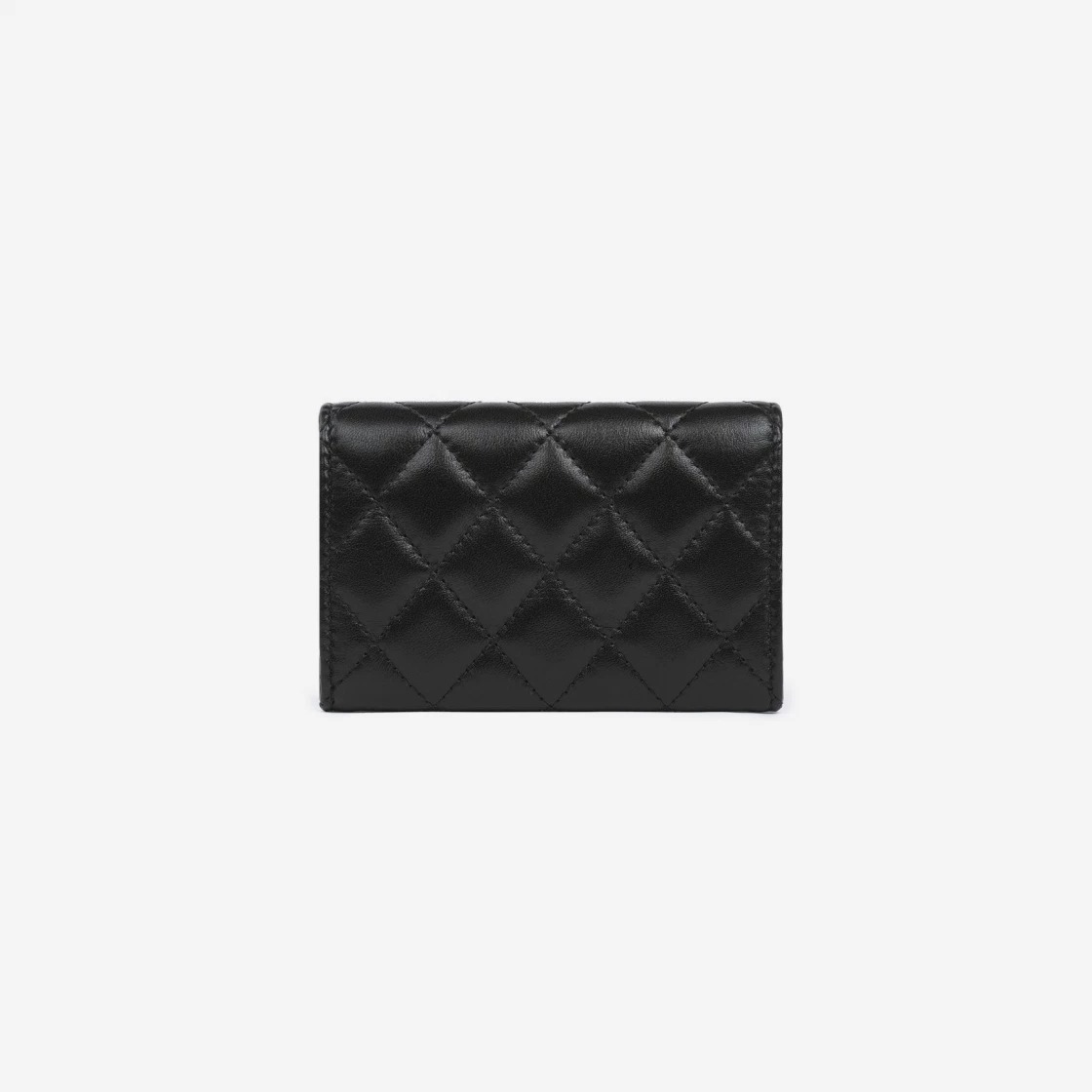 Chanel Flap Card Holder Lambskin & Gold Black