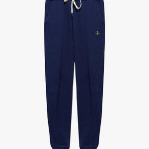 VIVIENNE WESTWOOD NAVY BLUE SWEATPANTS WITH LOGO