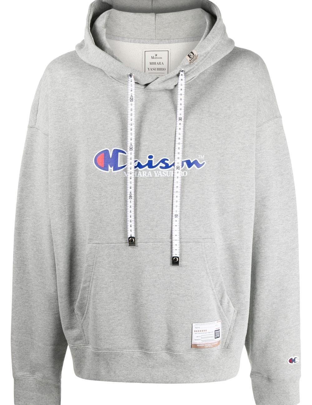 Logo-print drawstring hoodie