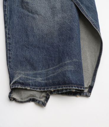 Slide piece denim underwear