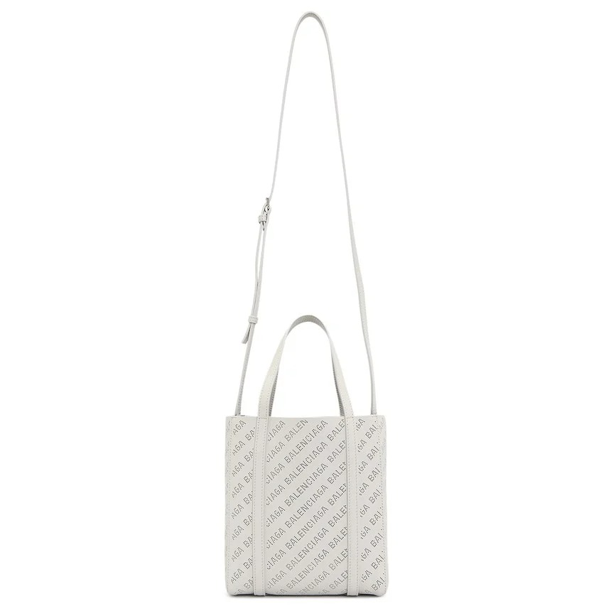 Balenciaga Everyday 2x Small Logo Perforated Tote 'White'