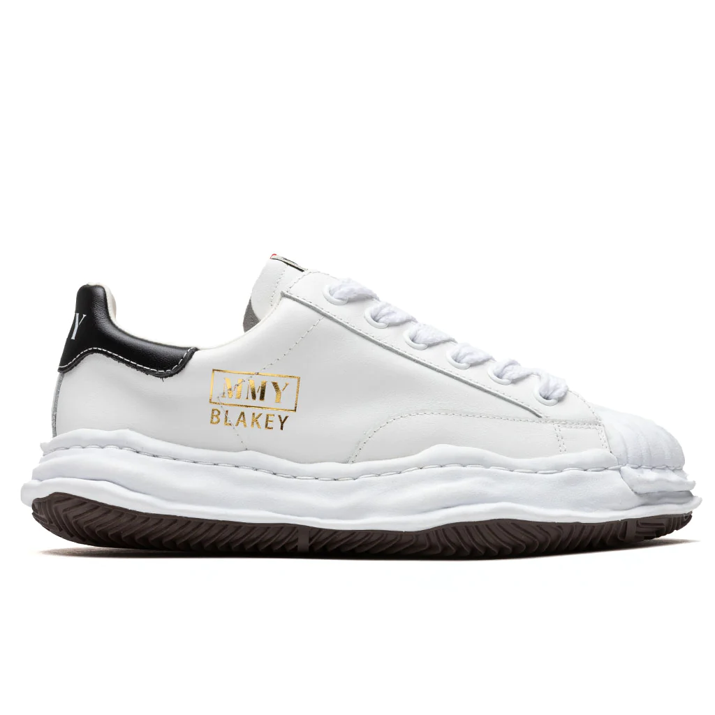 MAISON MIHARA YASUHIRO BLAKEY LOW LEATHER - WHITE