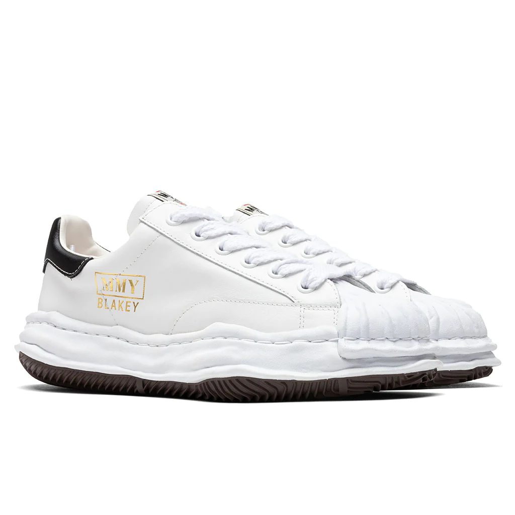 MAISON MIHARA YASUHIRO BLAKEY LOW LEATHER - WHITE