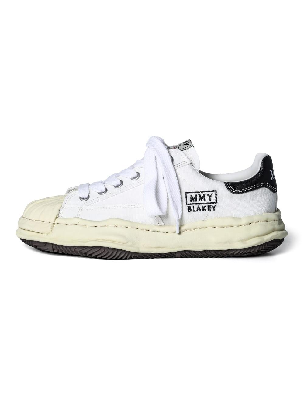 BLAKEY- Original sole canvas Low-Top sneakers Vintage like Sole White