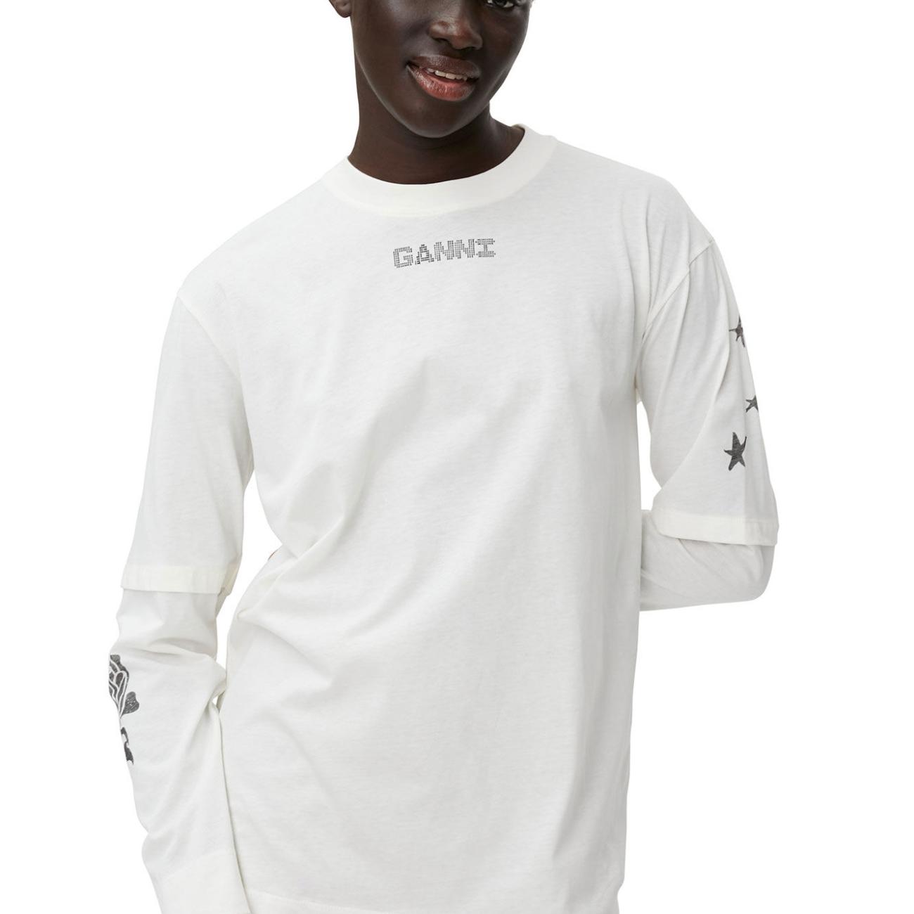 WHITE LONG SLEEVE T-SHIRT 