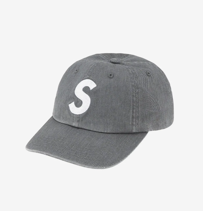 Supreme Pigment Print S Logo 6-Panel Gray 