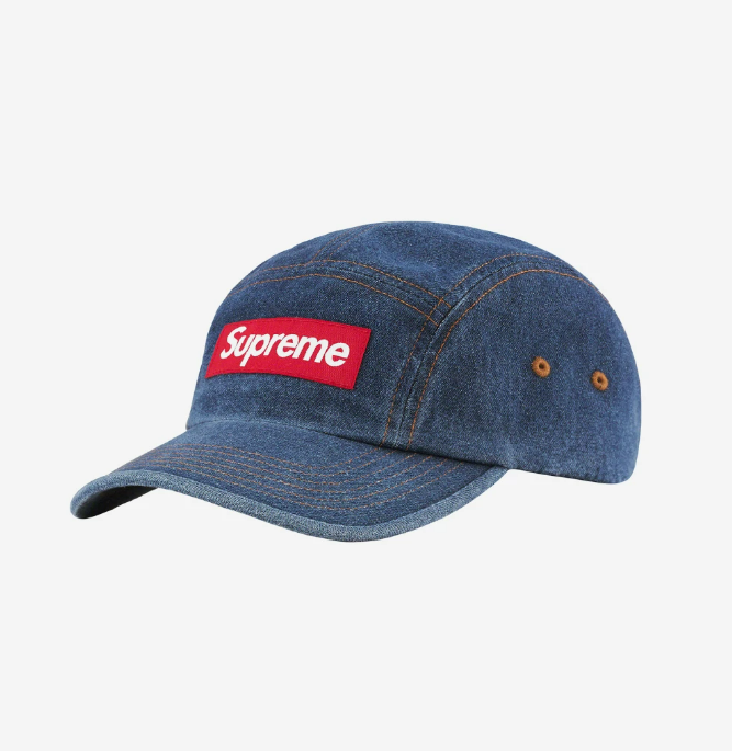 Supreme Washed Chino Twill Camp Cap Denim