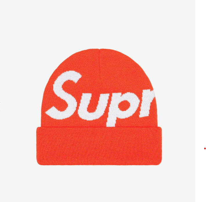 Supreme Big Logo Beanie Orange