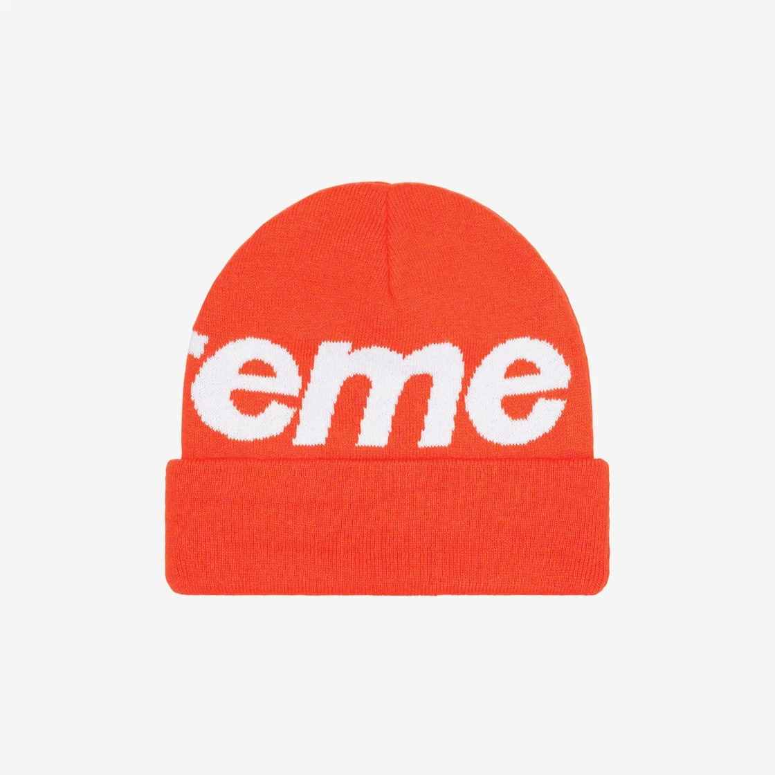 Supreme Big Logo Beanie Orange