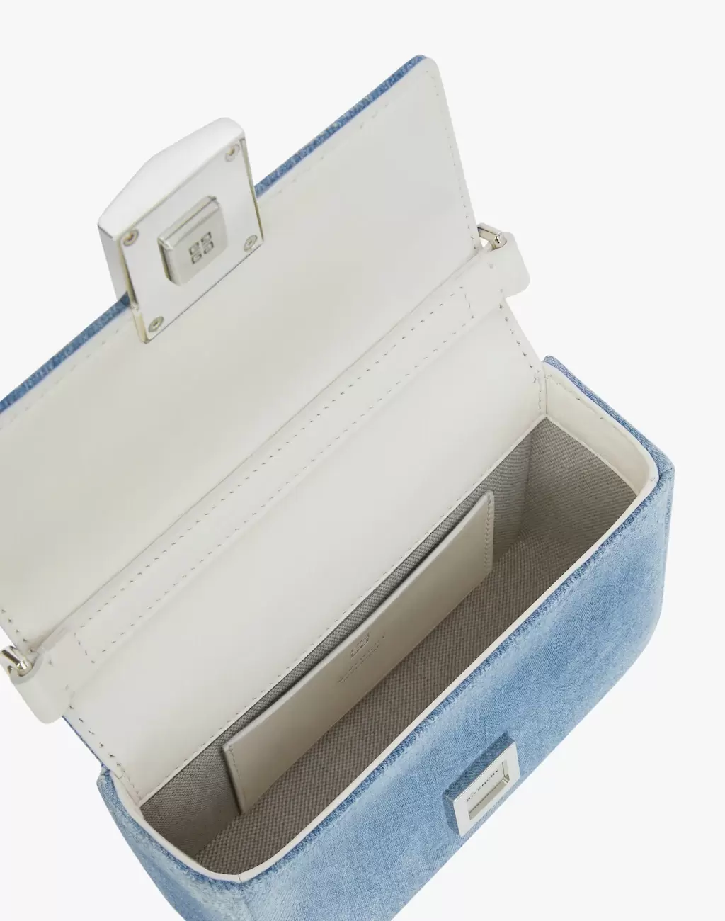 Small 4G bag in denim with chain