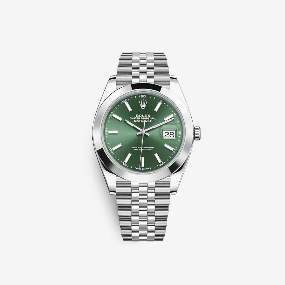 Rolex Datejust 41 Mint Green 126300 (Smooth/Jubilee)