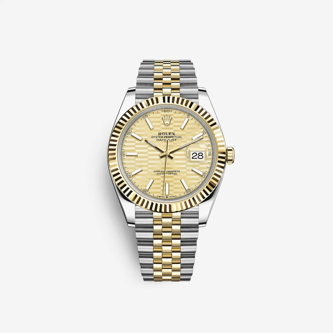 Rolex Datejust 41 Fluted Motif Golden 126333 (Fluted/Jubilee)