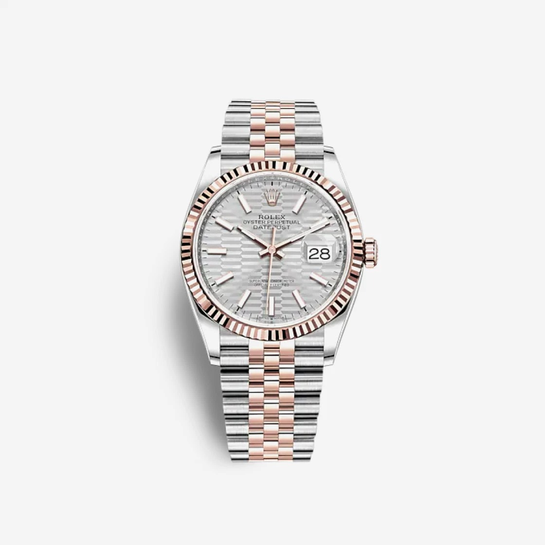 Rolex Datejust 36 Silver Fluted Motif 126231 (Fluted/Jubilee)