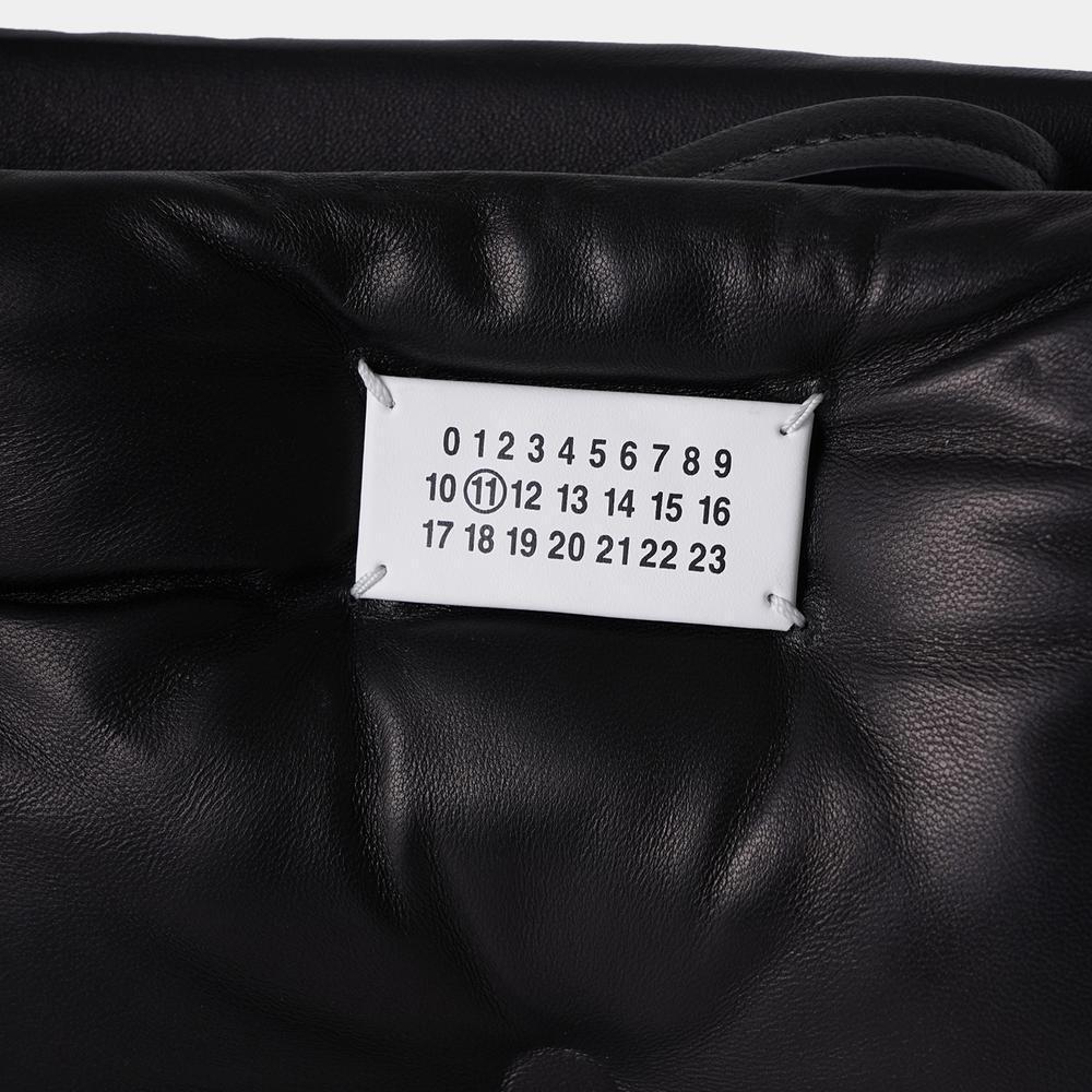 MAISON MARGIELA BLACK CLUTCH WITH LOGO