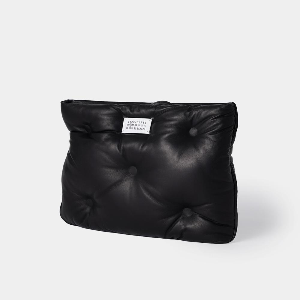 MAISON MARGIELA BLACK CLUTCH WITH LOGO