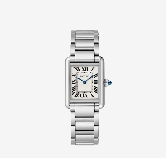 Cartier Tank Must Watch Small Quartz Steel Bracelet Steel