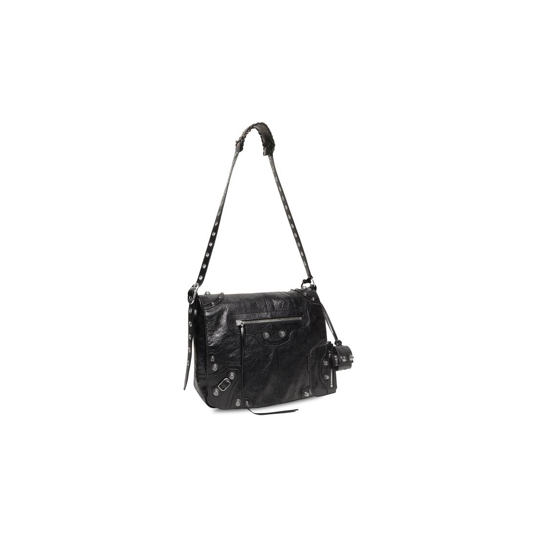 LE CAGOLE MEN MEDIUM MESSENGER Bag For Men In Black