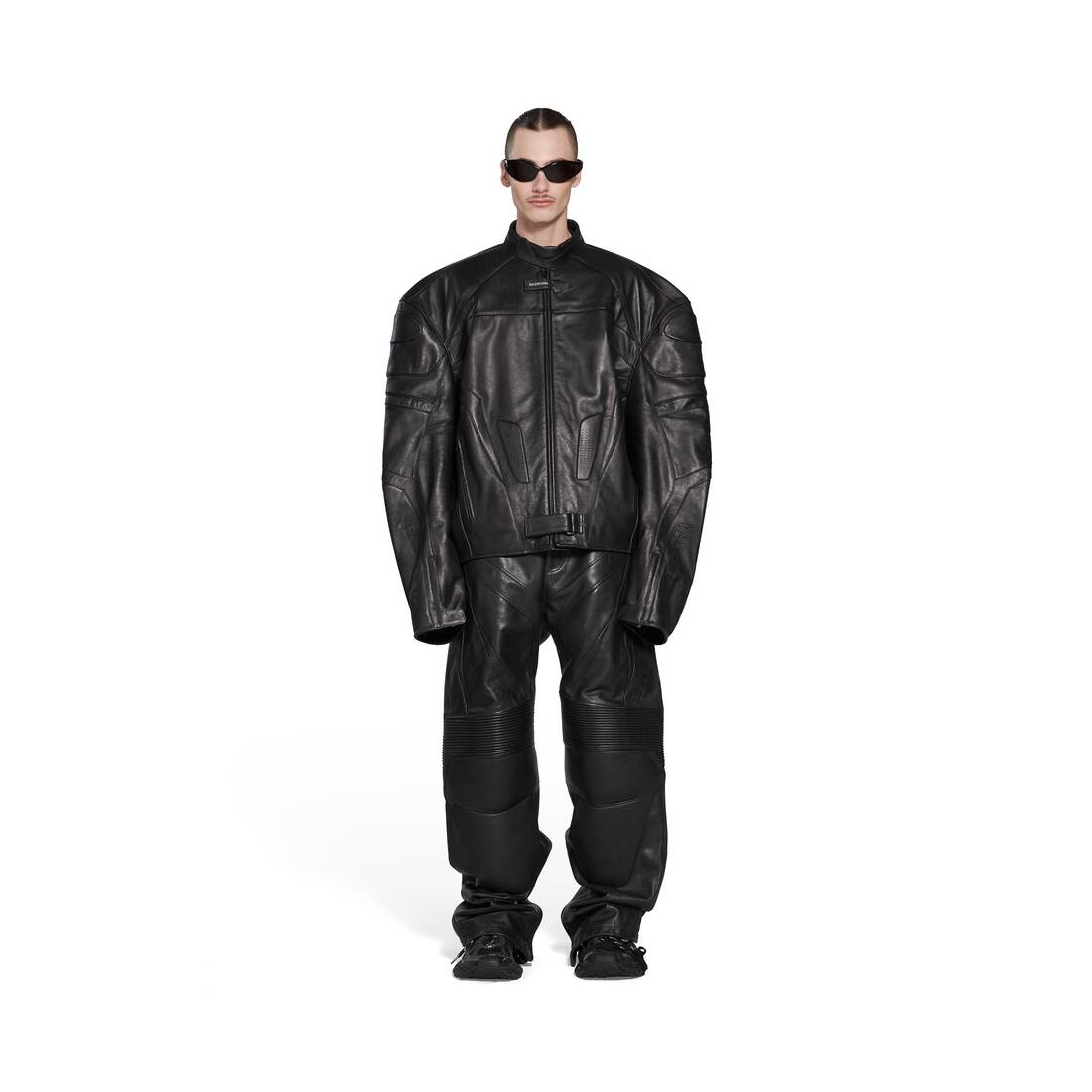 OVERSIZE BIKER JACKET FOR MEN IN BLACK