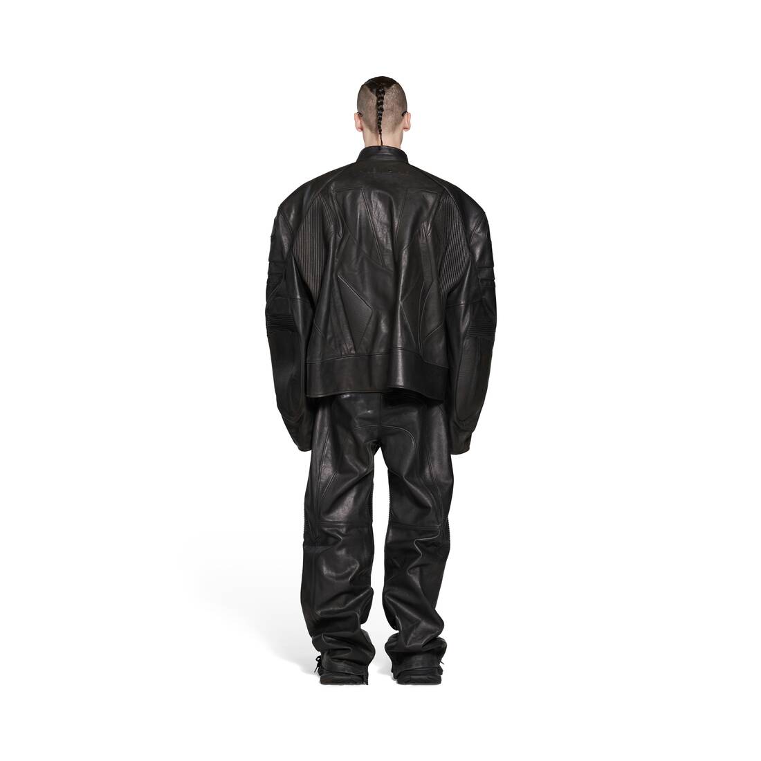 OVERSIZE BIKER JACKET FOR MEN IN BLACK