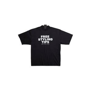 STYLING HOTLINE LARGE FIT T-SHIRT IN FADE BLACK