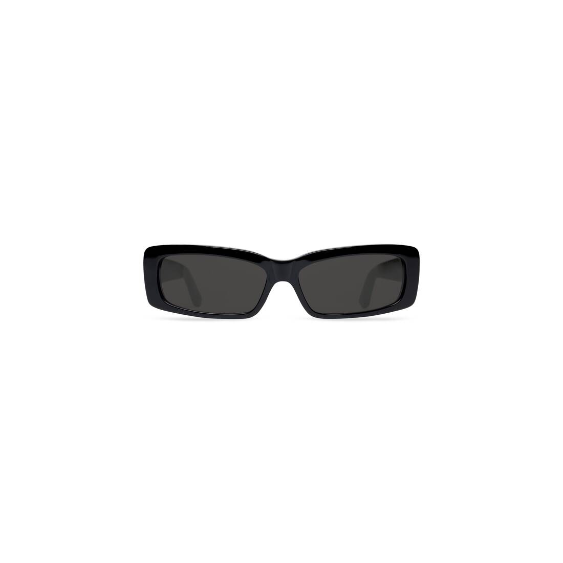 OVERSIZE RECTANGLE SUNGLASSES IN BLACK