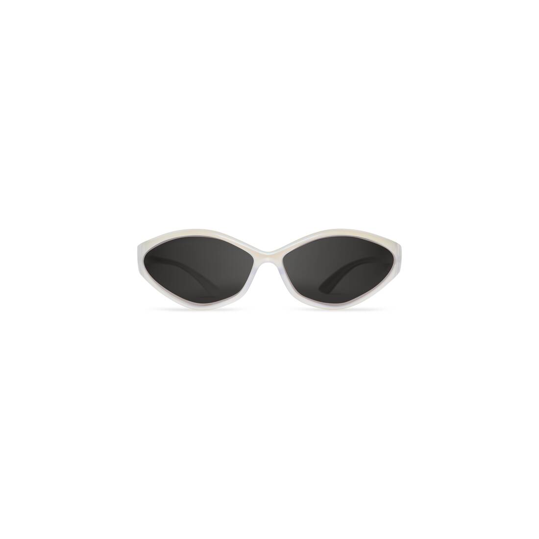  90S OVAL SUNGLASSES IN CRYSTAL